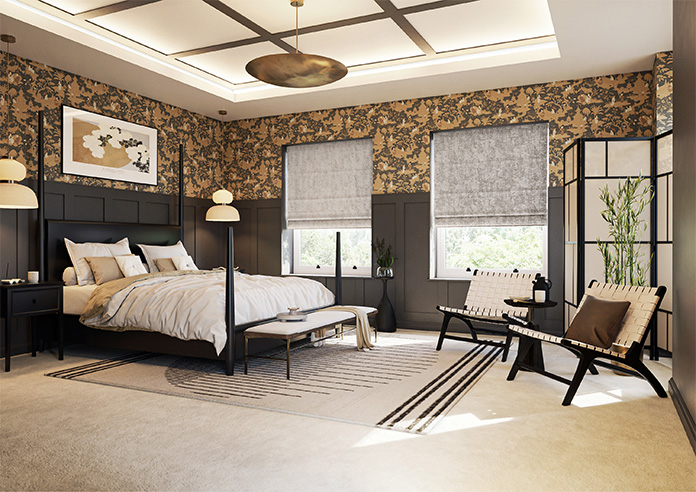 Anaconda, Metallic Brown - Twist&Fit Roman Blind - Image 6
